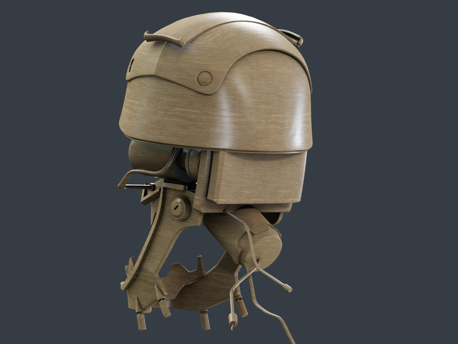 Robot Head 3D print model_4