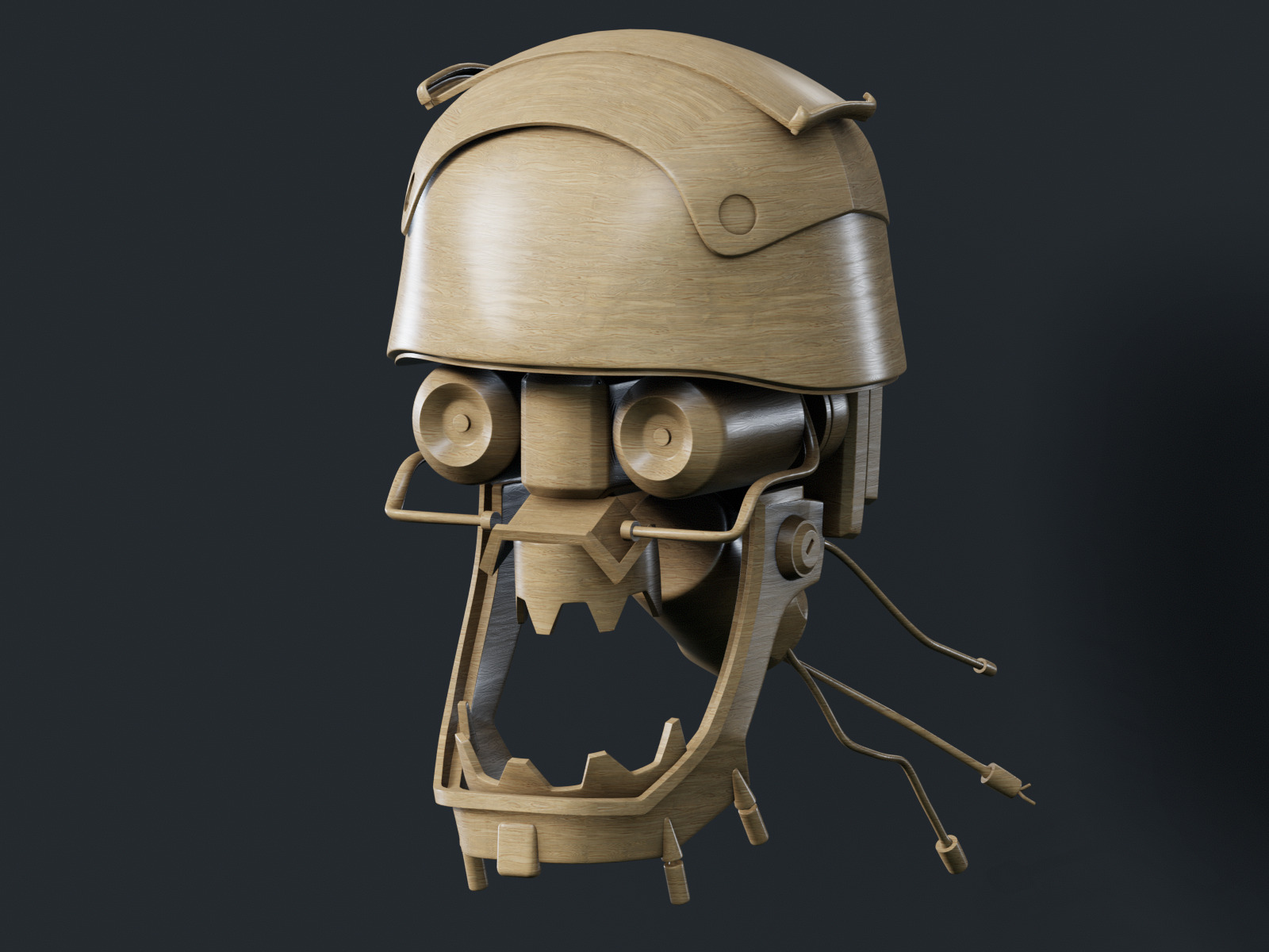 Robot Head 3D print model_5