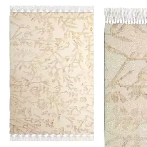 Flatwoven Fronde Wool Jute Rug