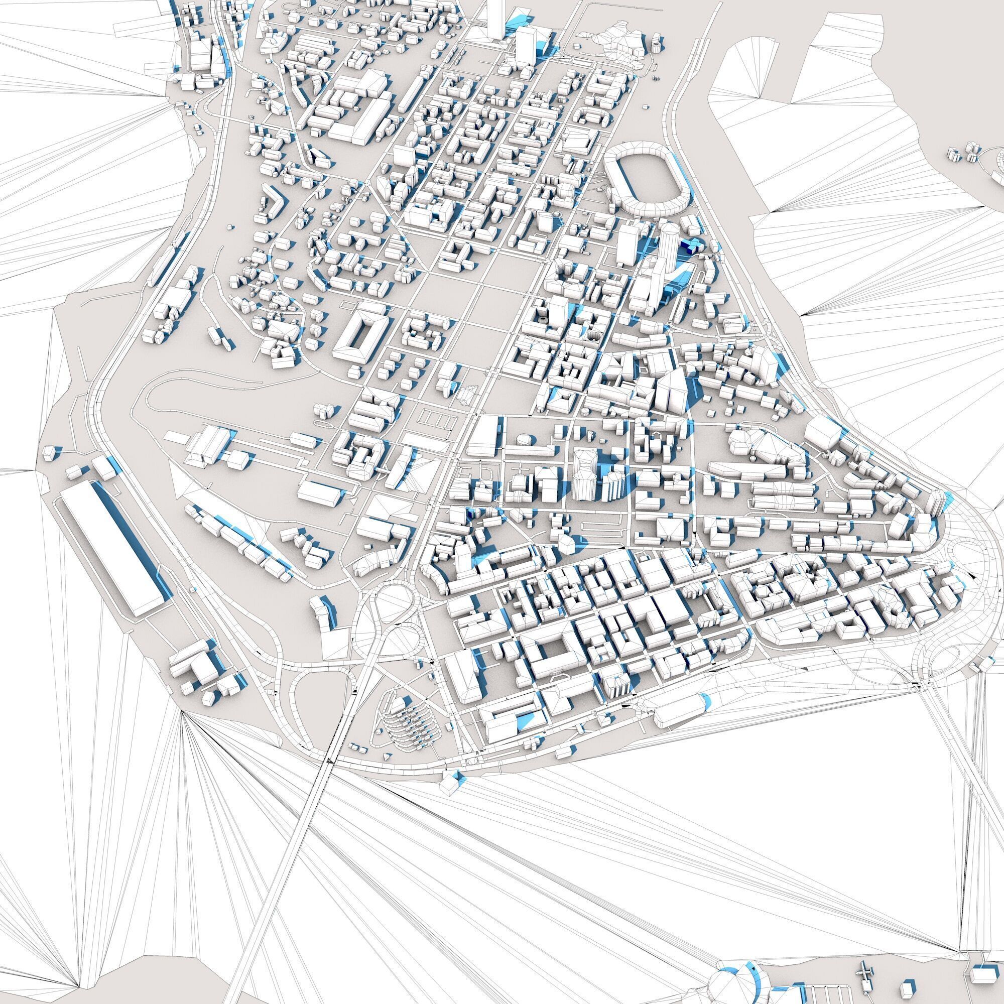 Abidjan City Cote dIvoire 3D model_9