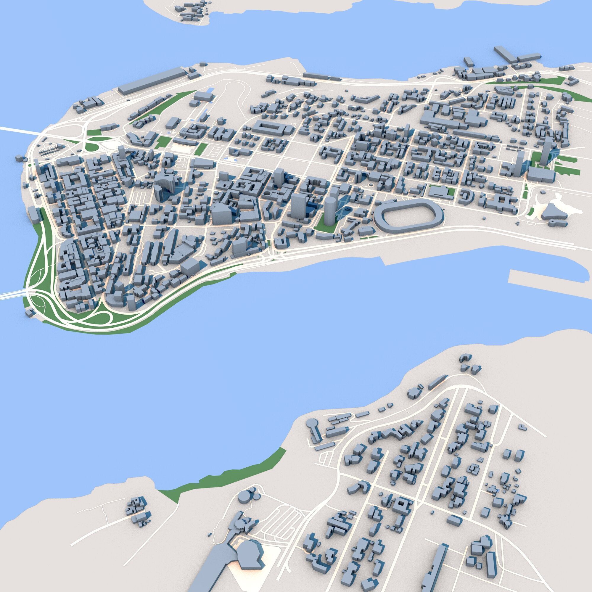 Abidjan City Cote dIvoire 3D model_5