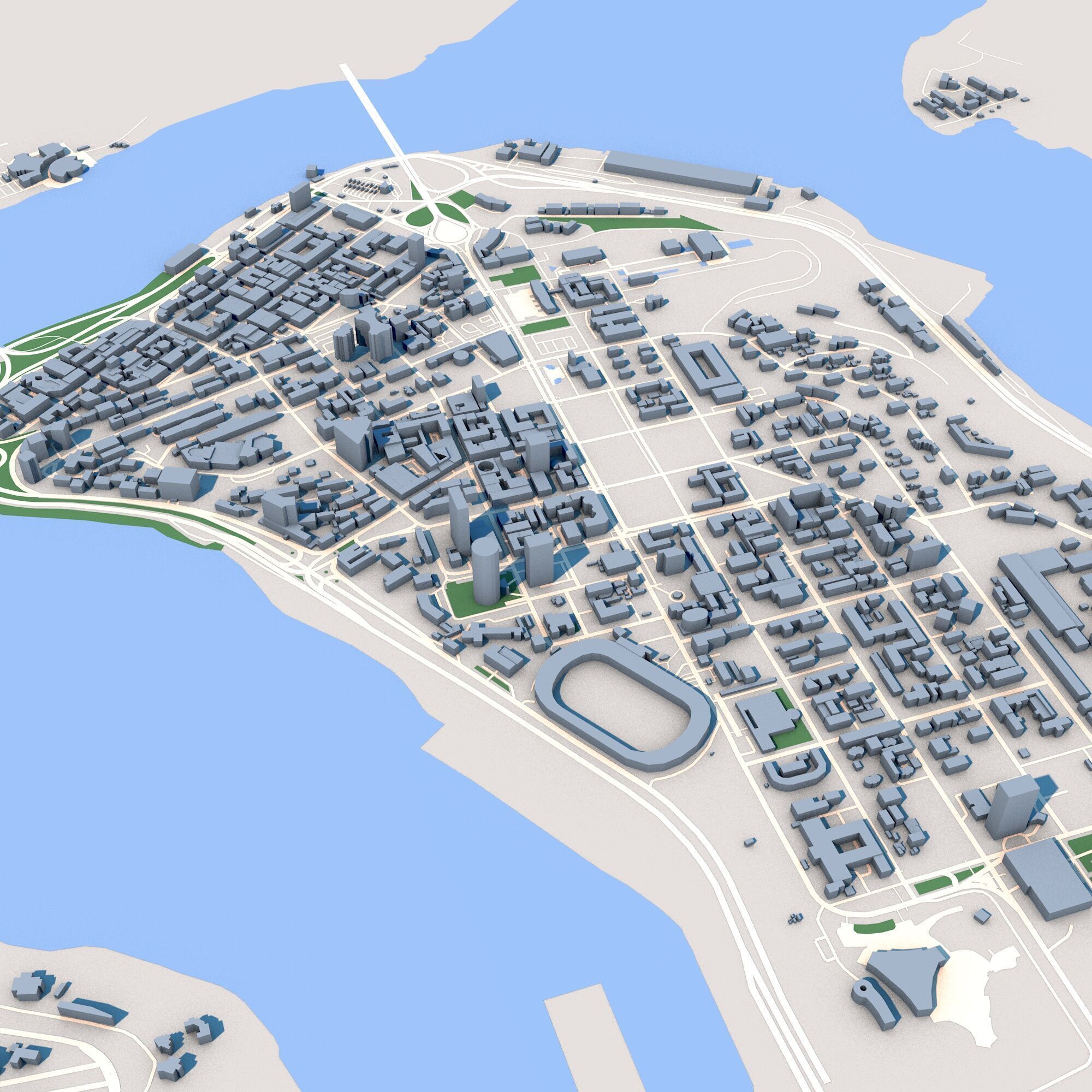 Abidjan City Cote dIvoire 3D model_6