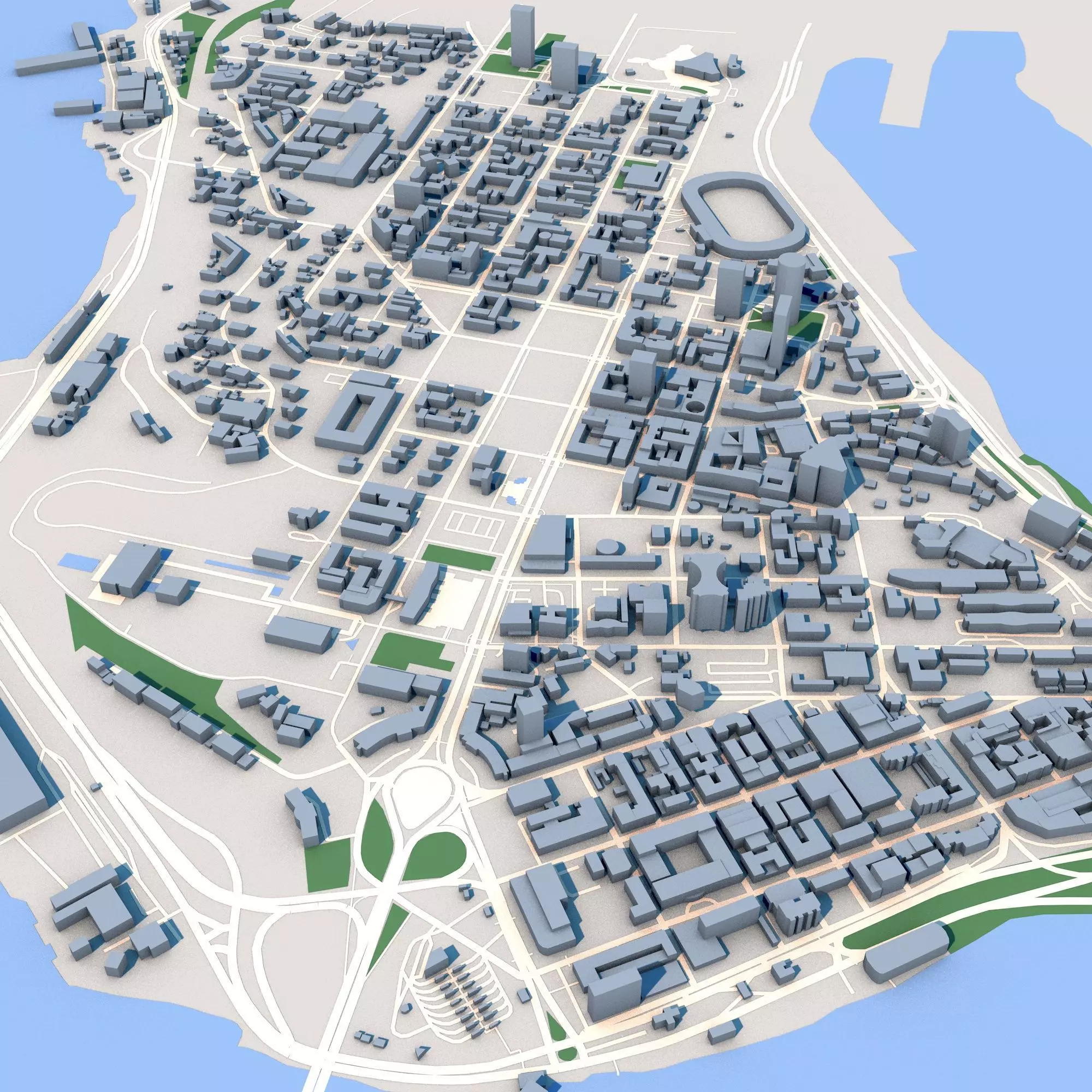 Abidjan City Cote dIvoire 3D model_0
