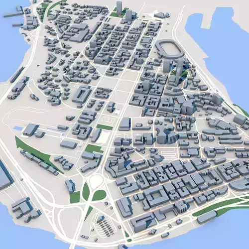 Abidjan City Cote dIvoire 3D model