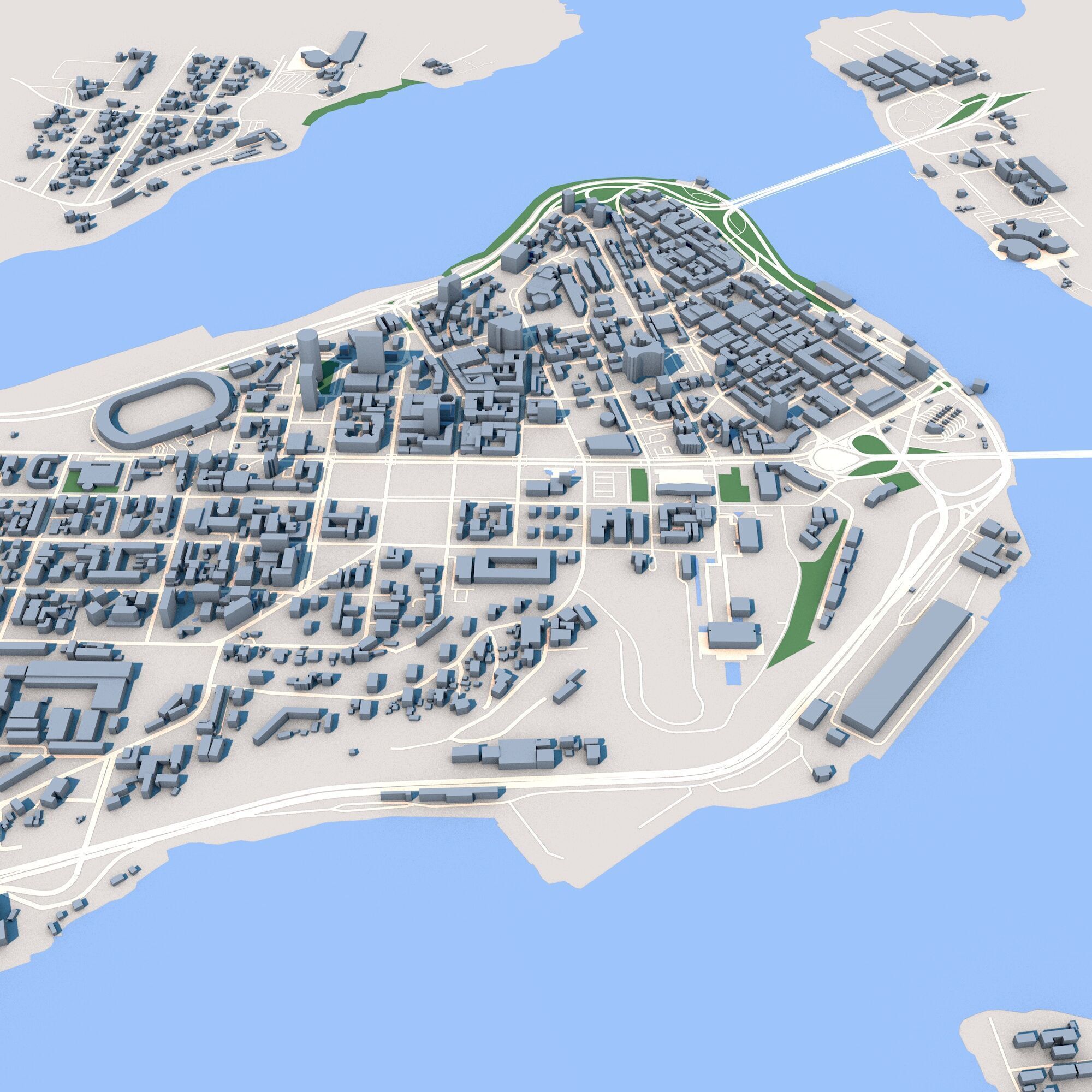 Abidjan City Cote dIvoire 3D model_8