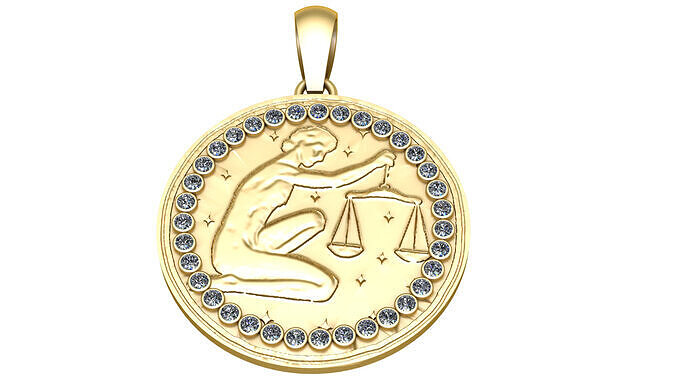 LIBRA SCALE PENDANT3D PRINTABLE MODEL  3D print model