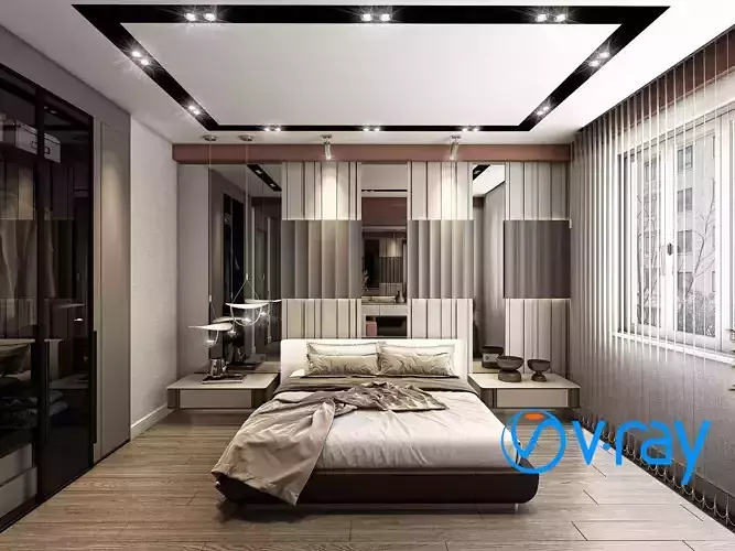 Interior Scene BedRoom Vray