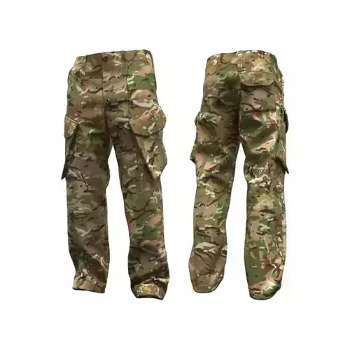 UK MTP PCS CU Combat Pants - Marvelous Designer