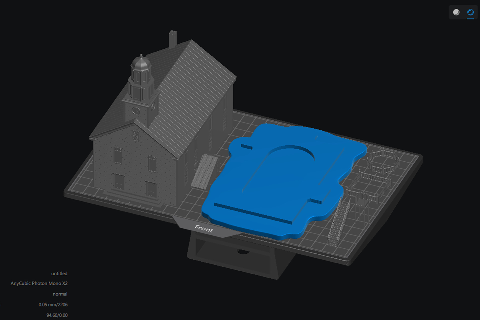 Classic Wooden Church RoZ 3D print model_9