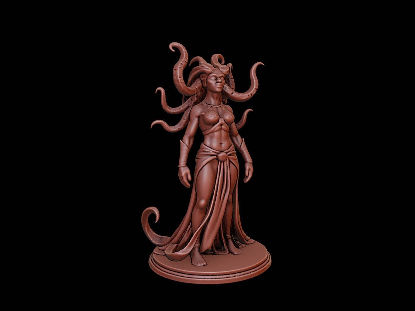 Medusa Figure 3D print model_1