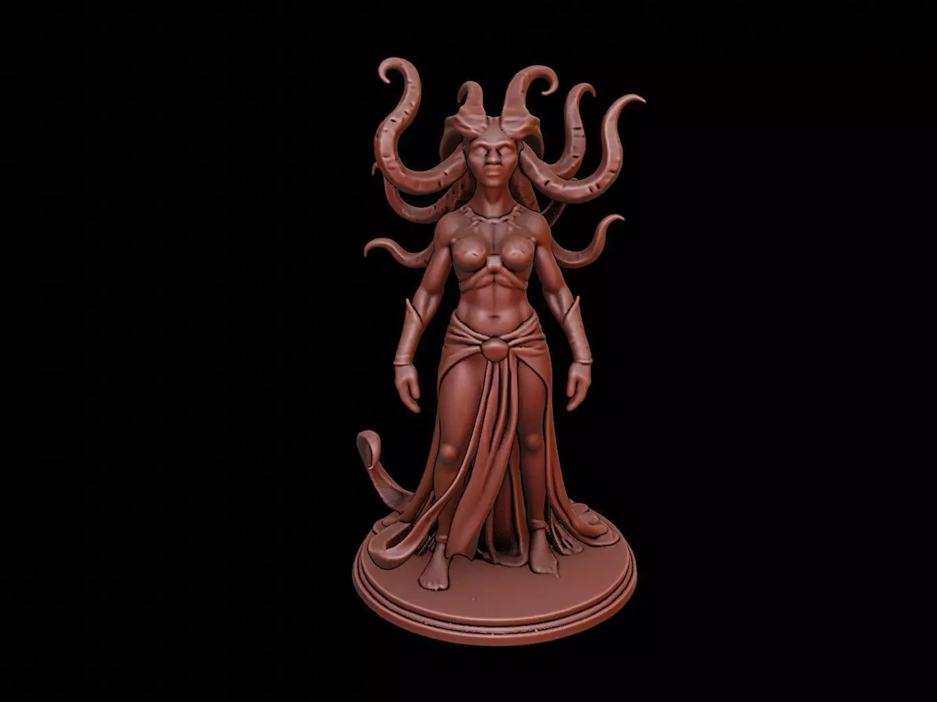 Medusa Figure 3D print model_0
