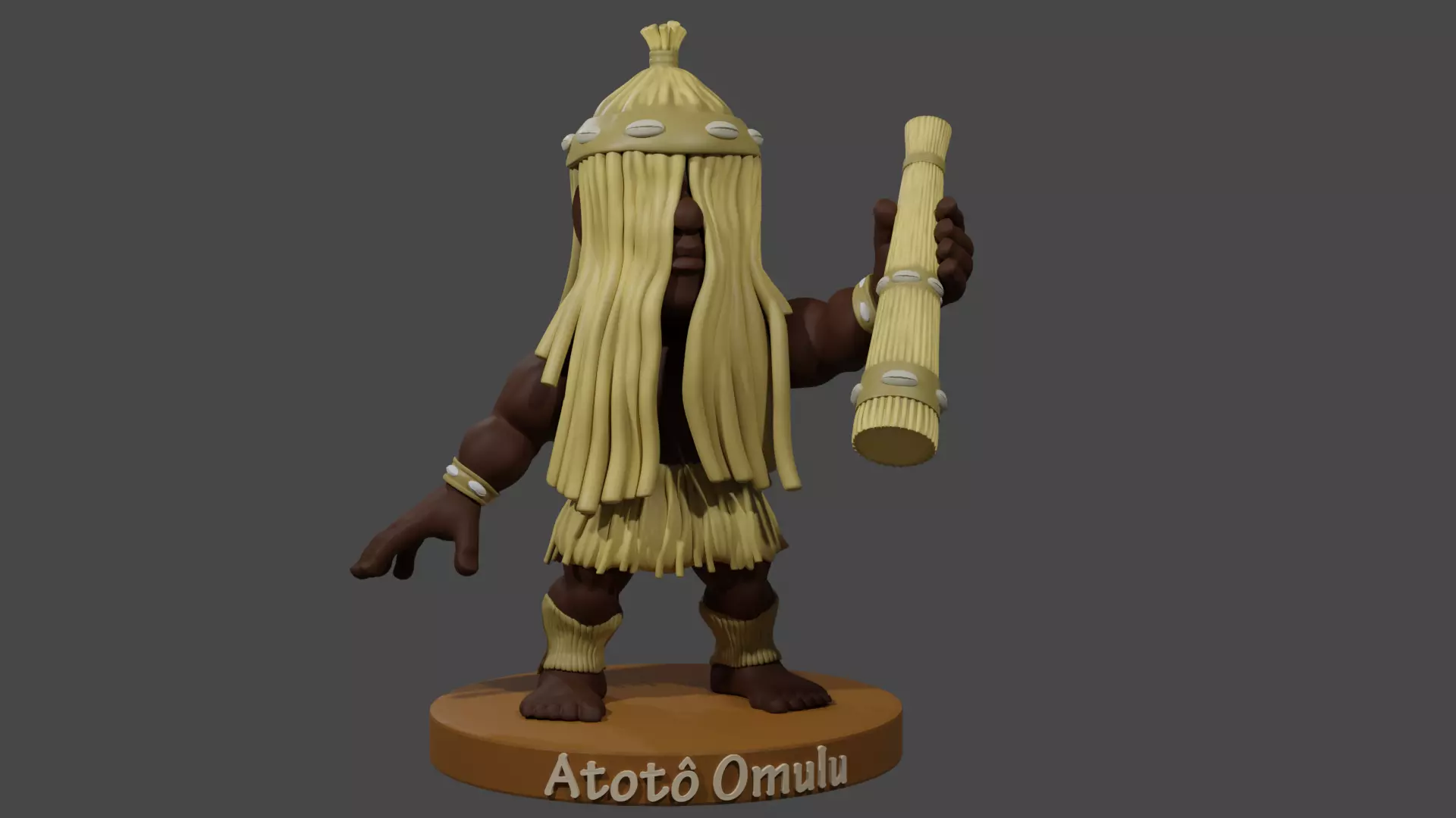 Chibi Fofura Omolu 3D print model_0