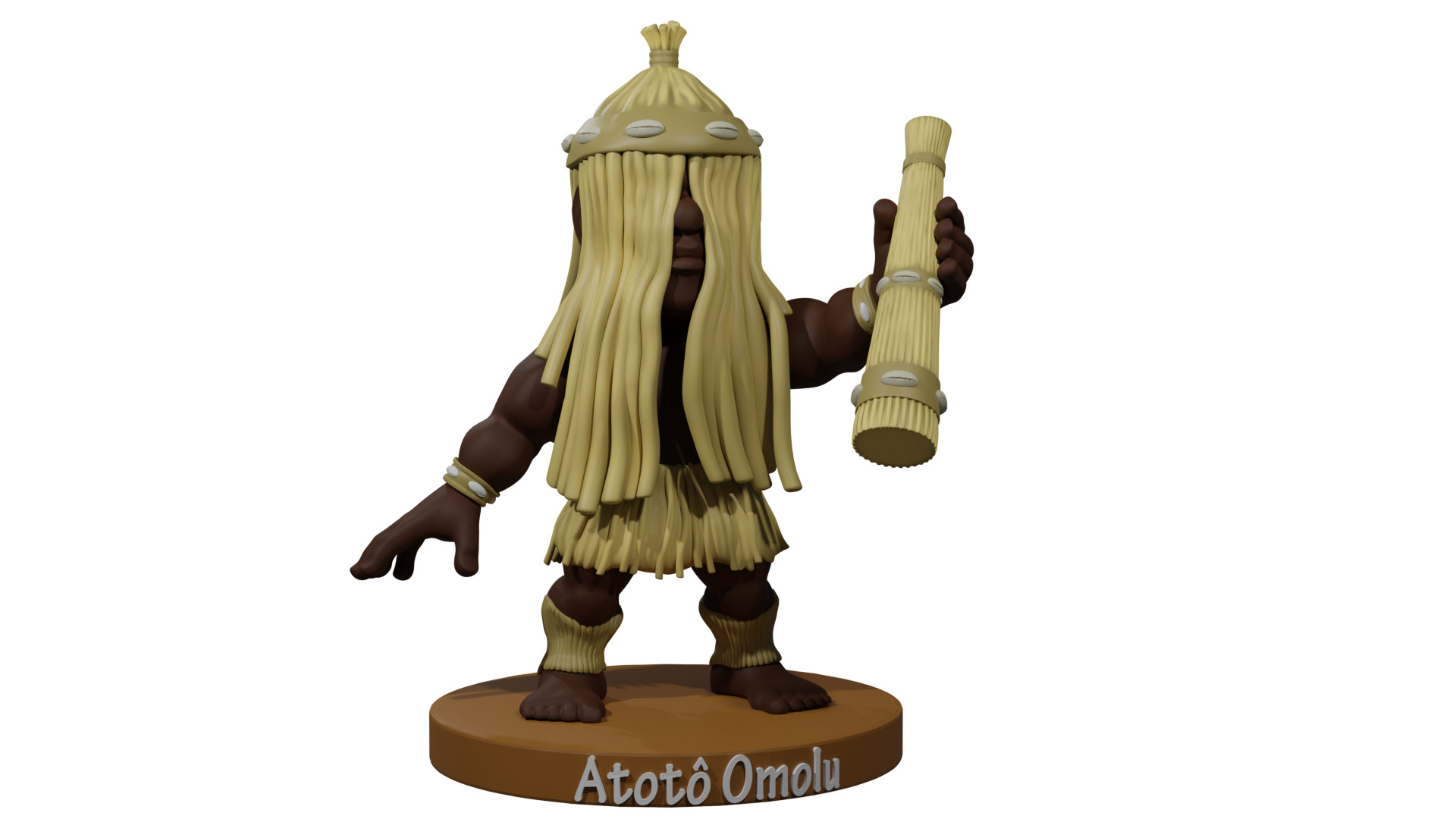 Chibi Fofura Omolu 3D print model_1