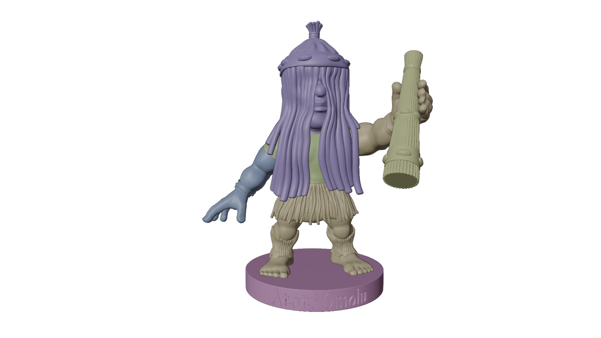 Chibi Fofura Omolu 3D print model_2