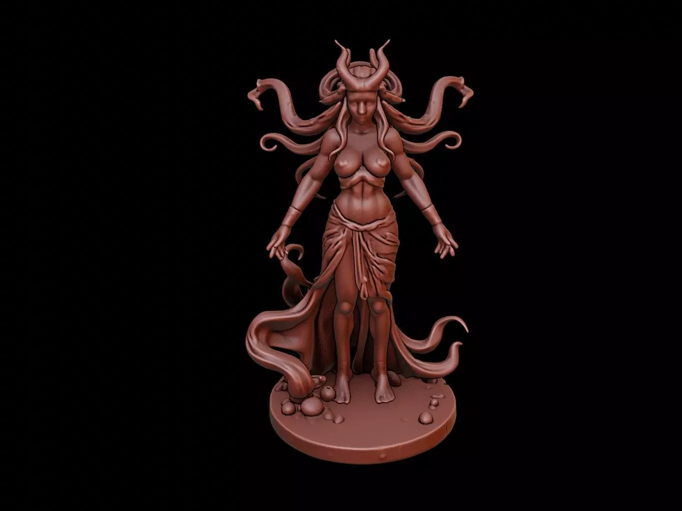 Medusa Figure 3D print model_0