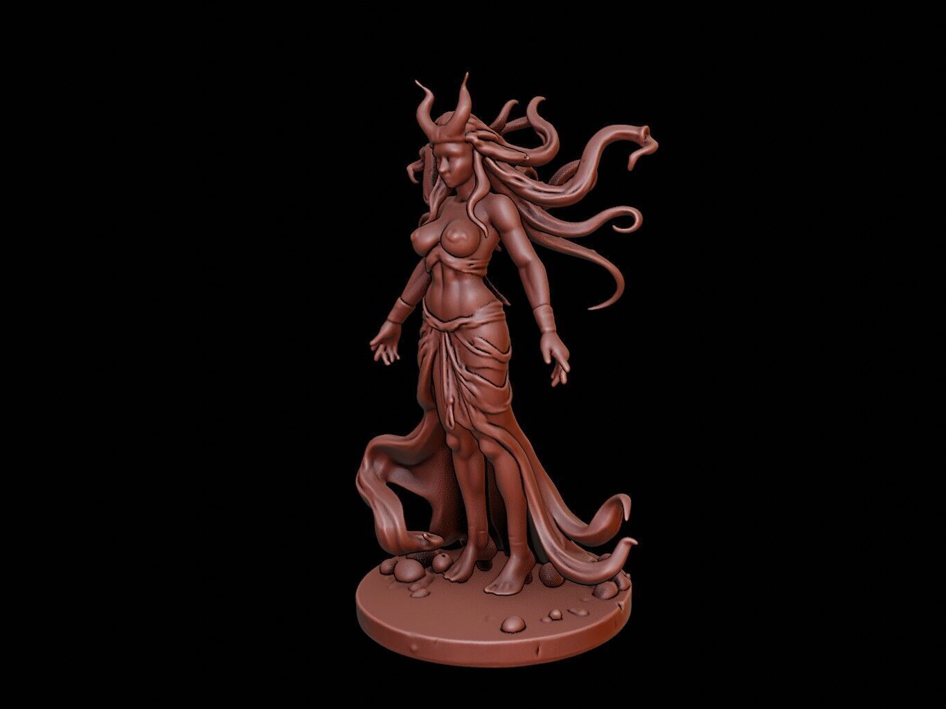 Medusa Figure 3D print model_2