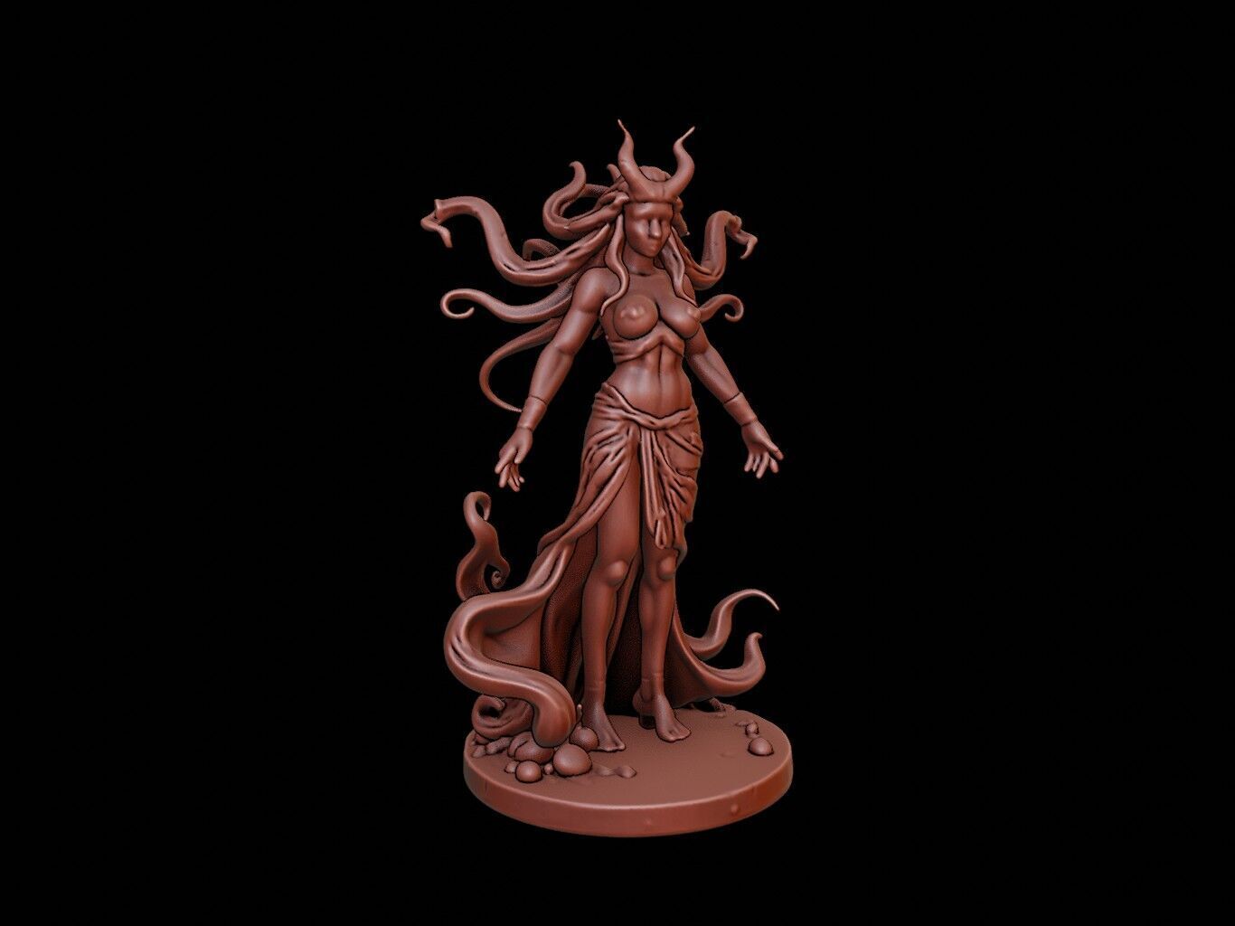 Medusa Figure 3D print model_1