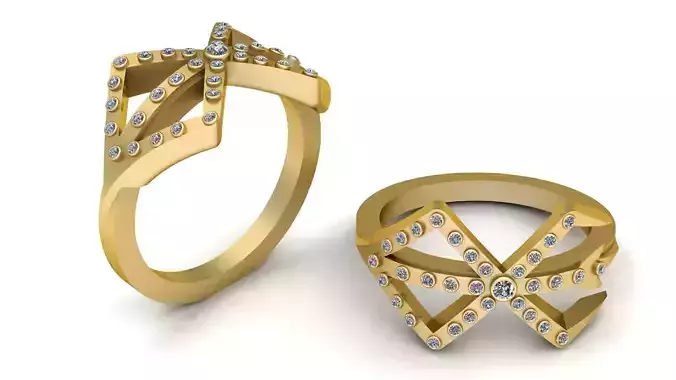  GOWE  Solid Yellow Gold Ring  pendant 3d printable model