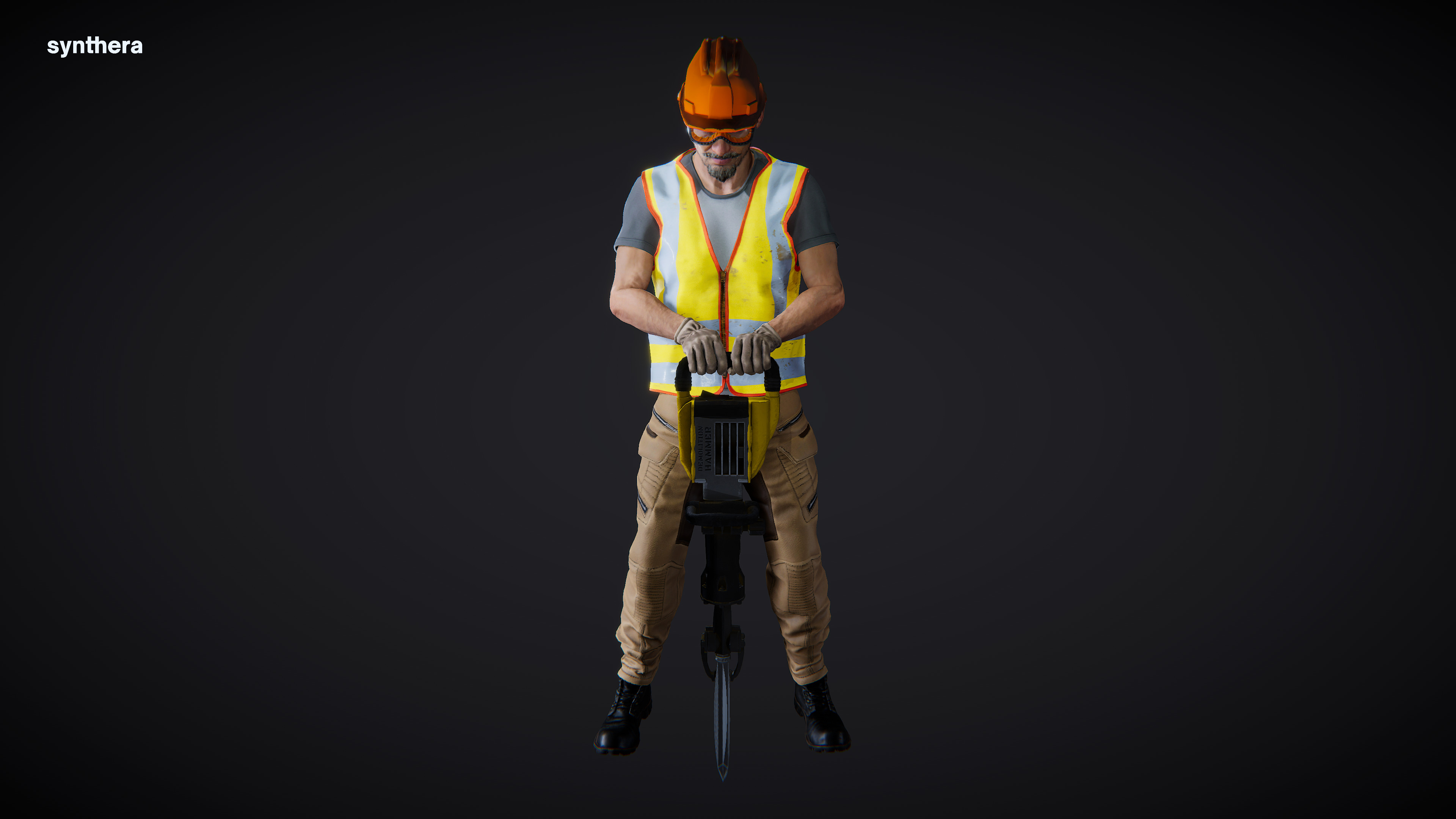 Construction Katashi Drilling Actor 3D model_3