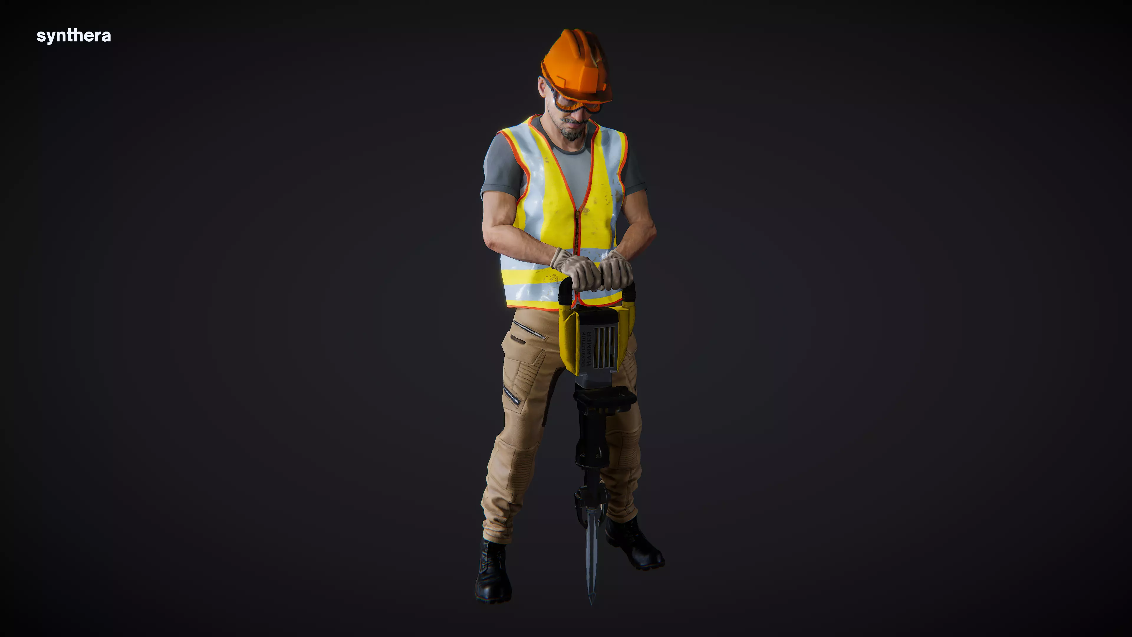 Construction Katashi Drilling Actor 3D model_0
