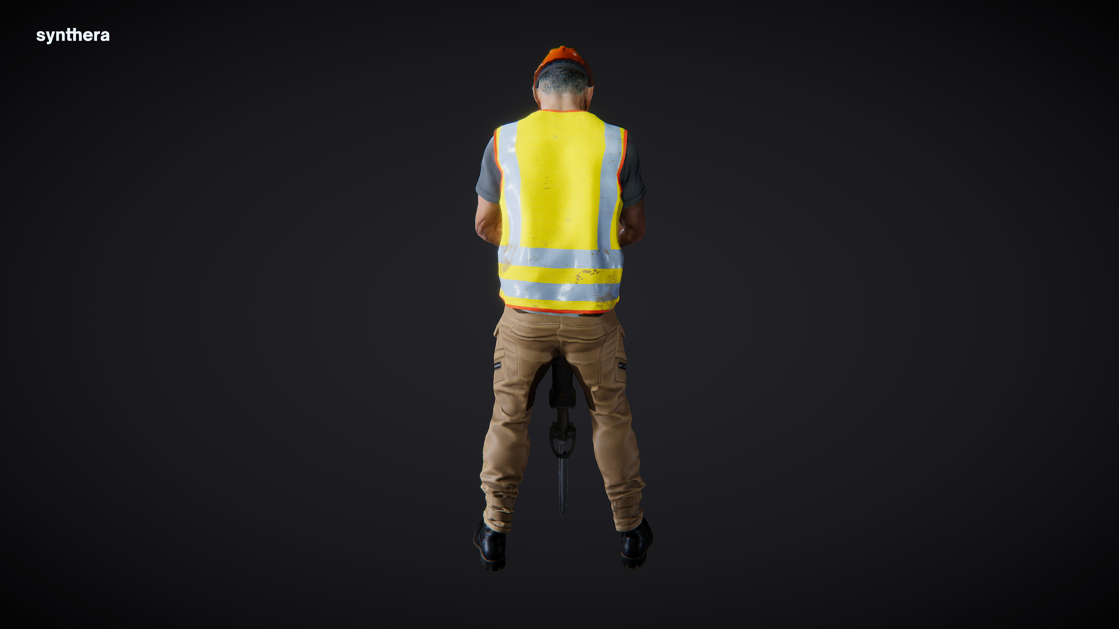 Construction Katashi Drilling Actor 3D model_5