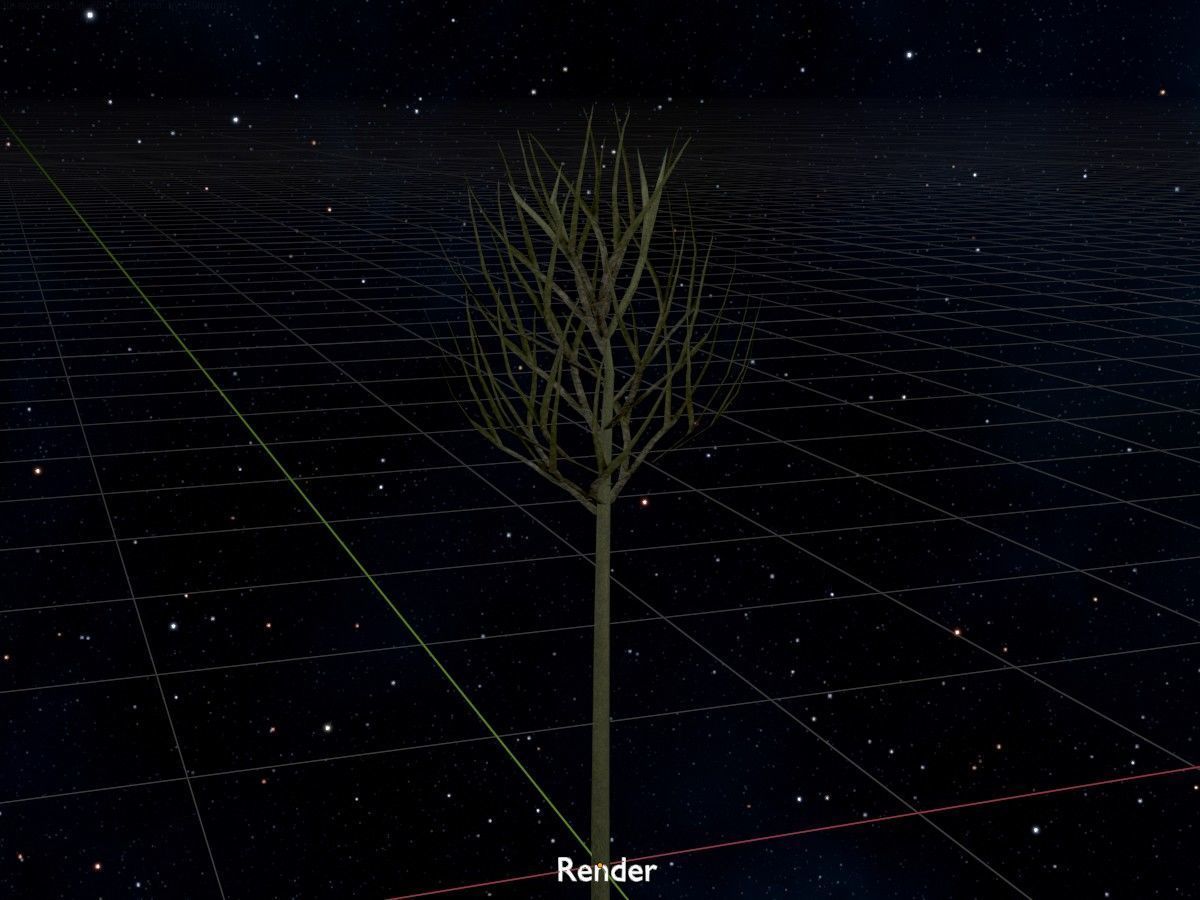 Alnus glutinosa tree winter Package 3D Model Collection_87