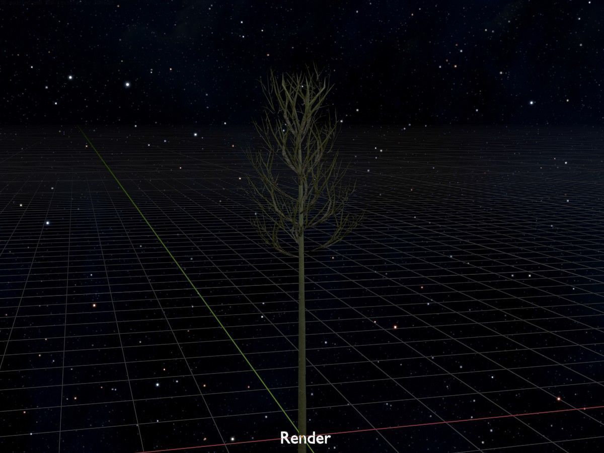 Alnus glutinosa tree winter Package 3D Model Collection_90