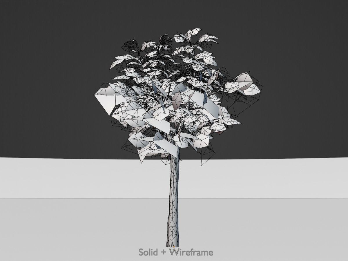 Alnus glutinosa tree winter Package 3D Model Collection_51