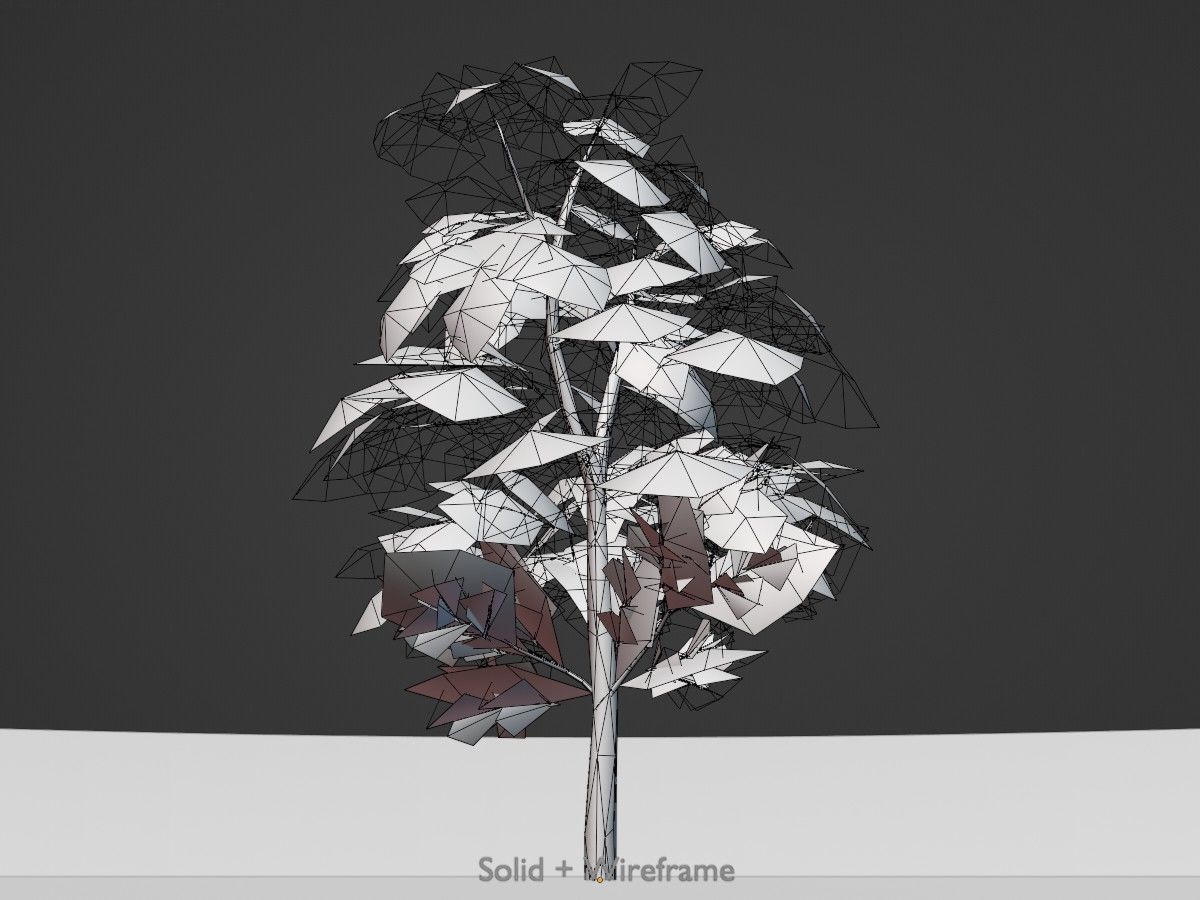 Alnus glutinosa tree winter Package 3D Model Collection_56