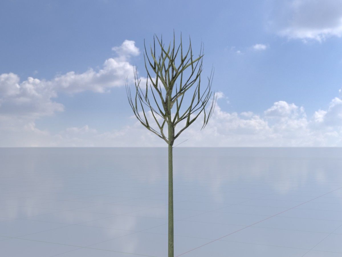 Alnus glutinosa tree winter Package 3D Model Collection_24