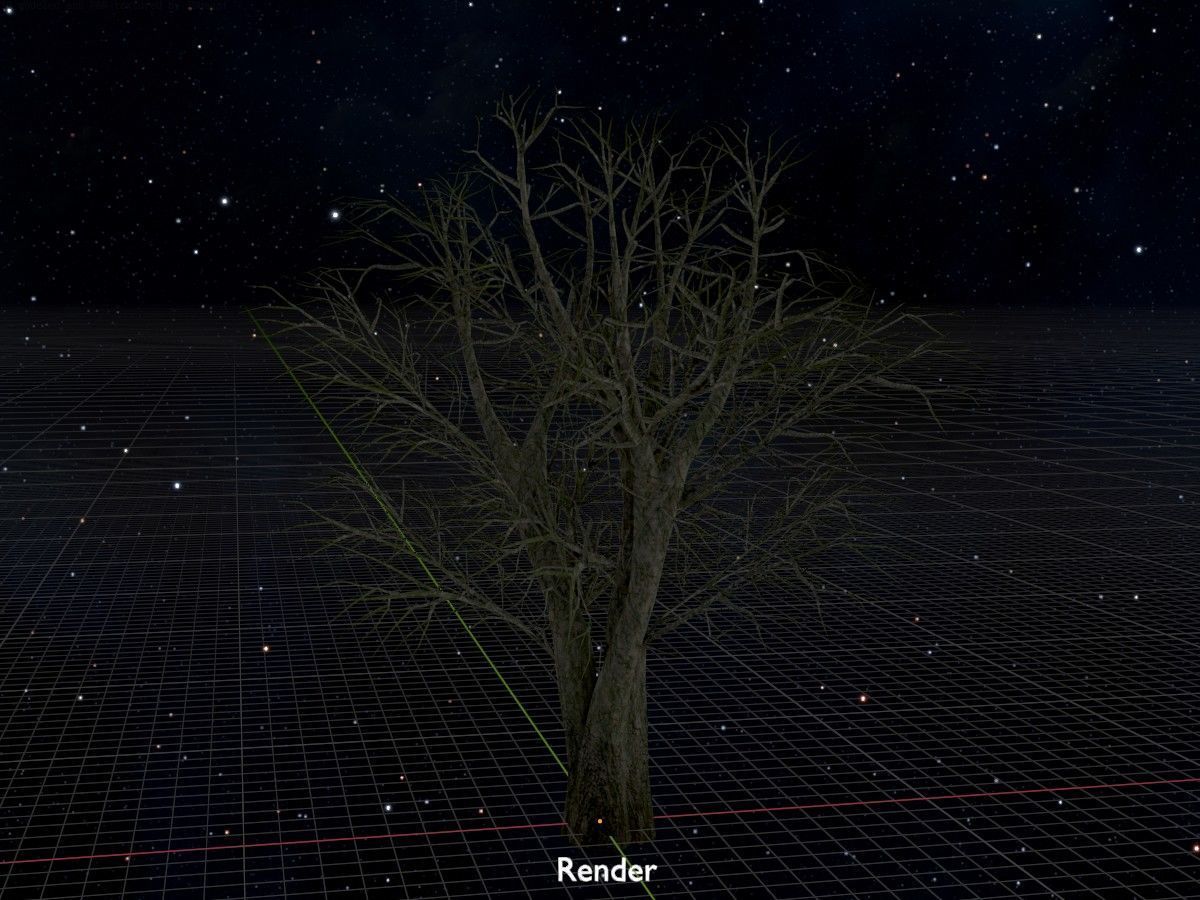 Alnus glutinosa tree winter Package 3D Model Collection_88