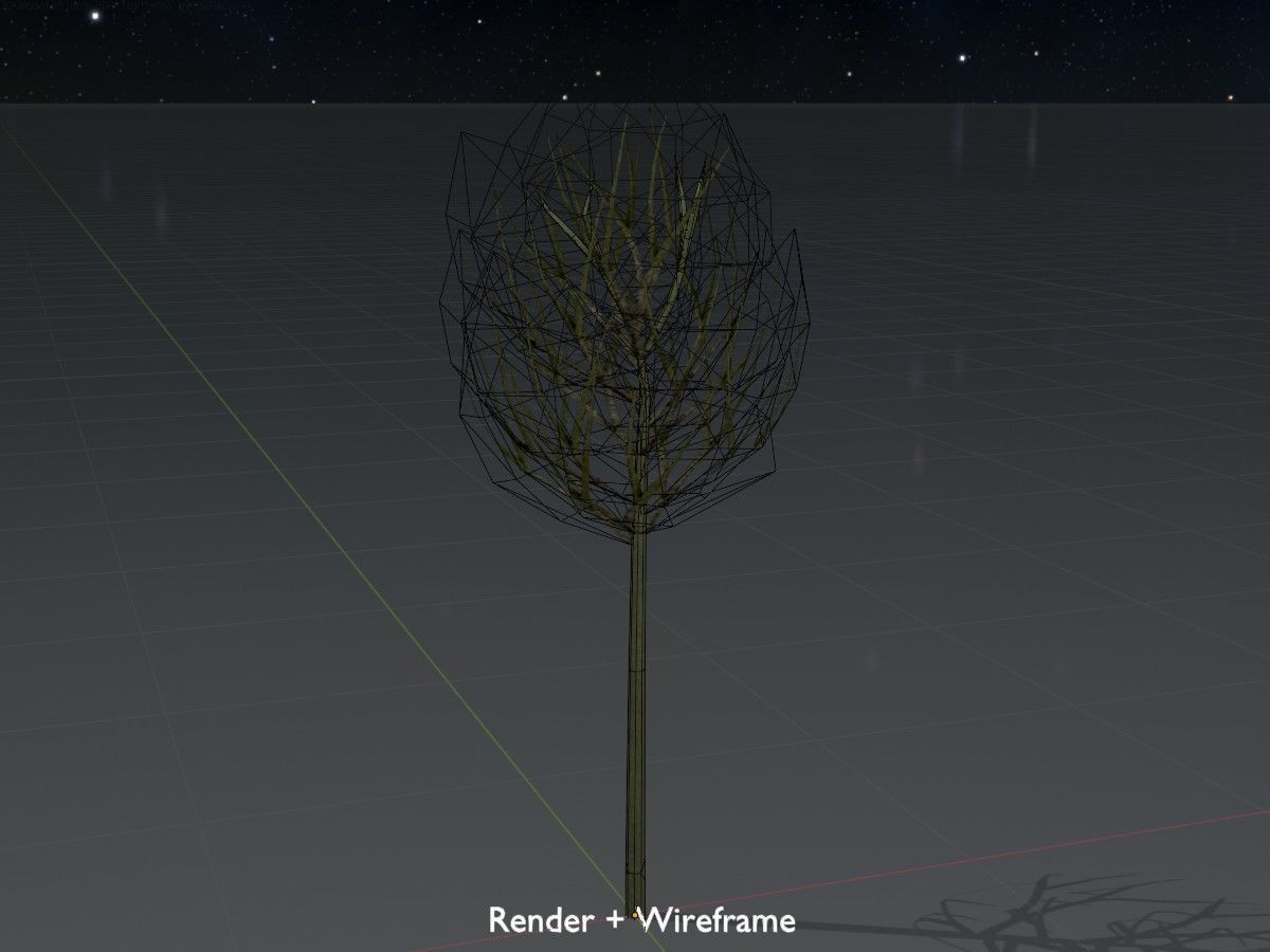 Alnus glutinosa tree winter Package 3D Model Collection_45