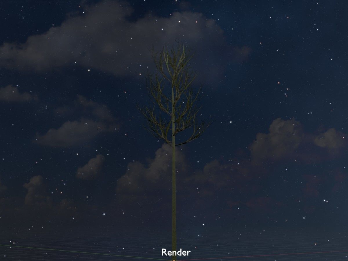 Alnus glutinosa tree winter Package 3D Model Collection_111