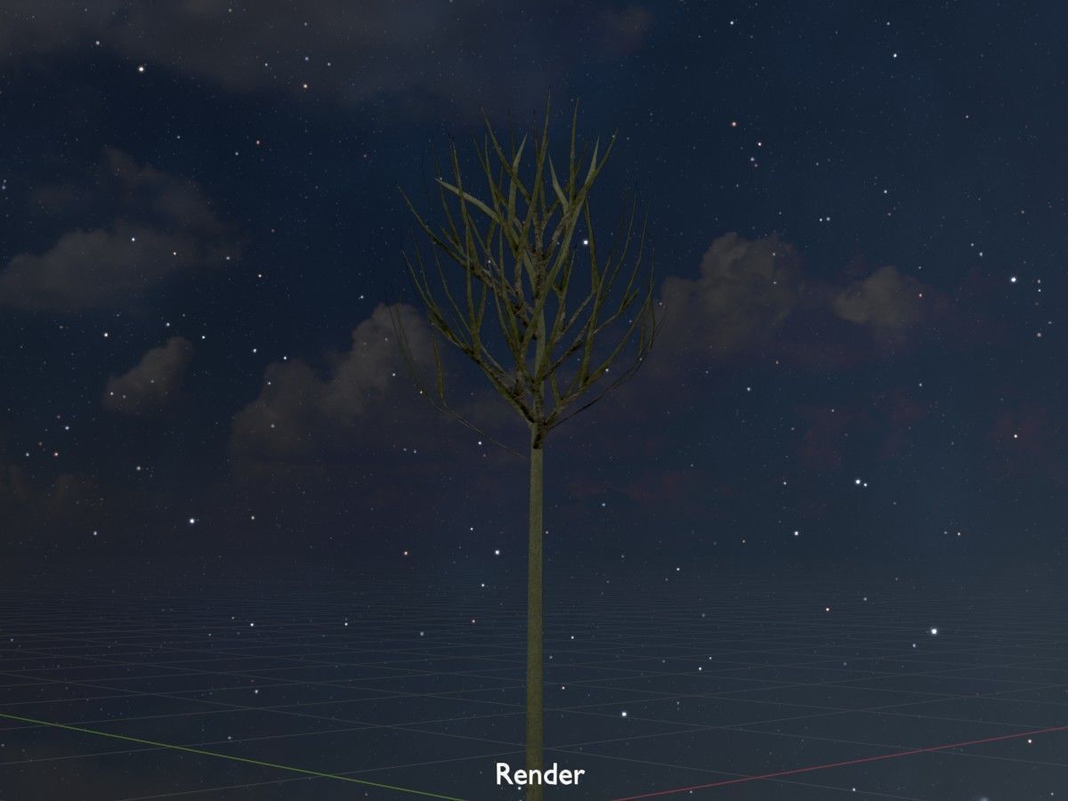 Alnus glutinosa tree winter Package 3D Model Collection_108