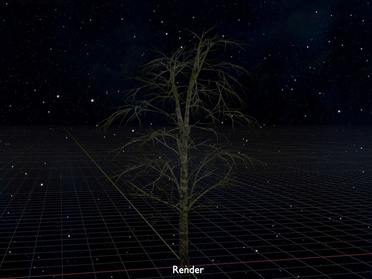 Alnus glutinosa tree winter Package 3D Model Collection_91