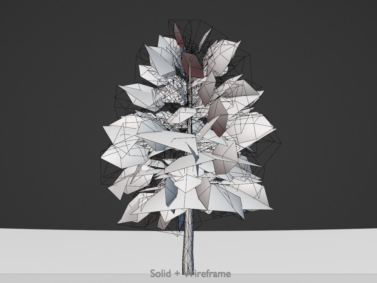 Alnus glutinosa tree winter Package 3D Model Collection_50