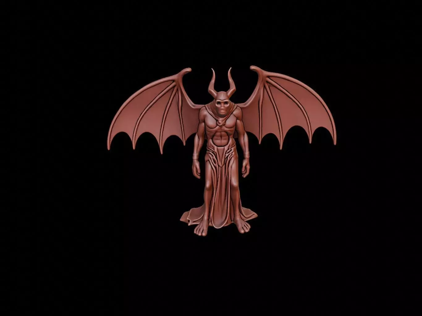 Mothman Figure 3D print model_0