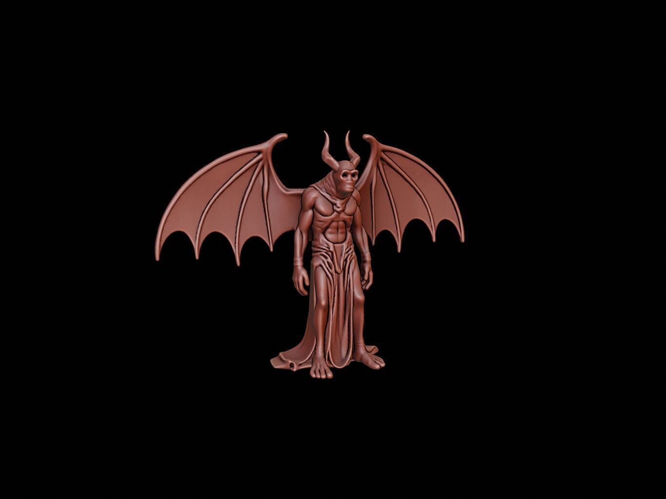 Mothman Figure 3D print model_1