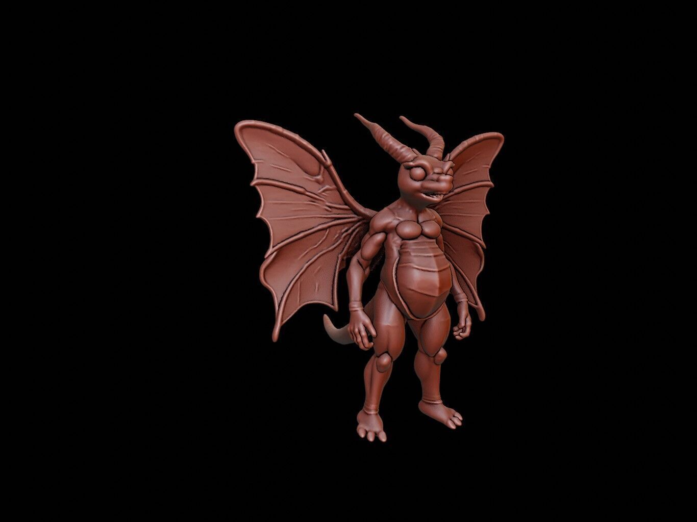 Mothra Figure 3D print model_1