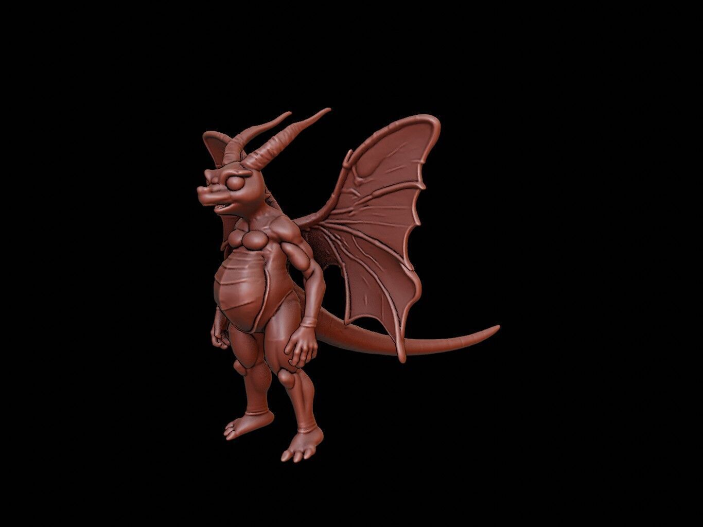 Mothra Figure 3D print model_2