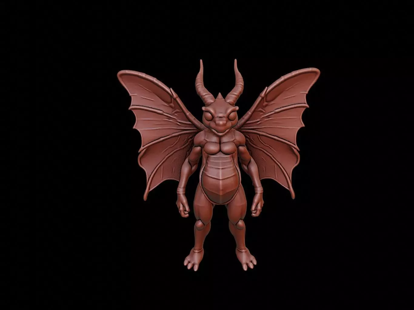 Mothra Figure 3D print model_0