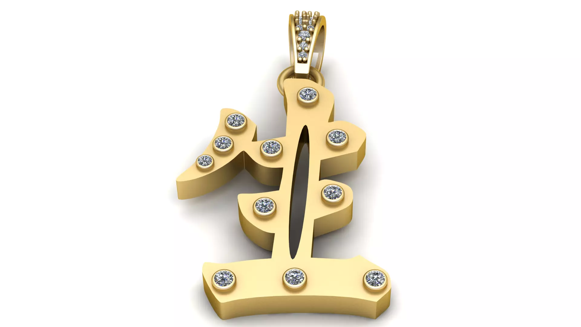 Hip Hop Anchor pendant 3d printable model 3D print model