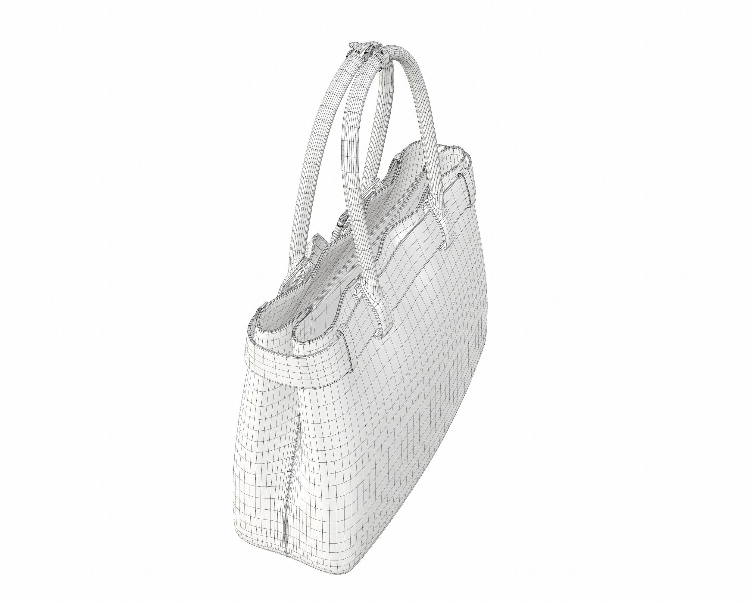 Prada Buckle Bag Low-poly 3D model_16