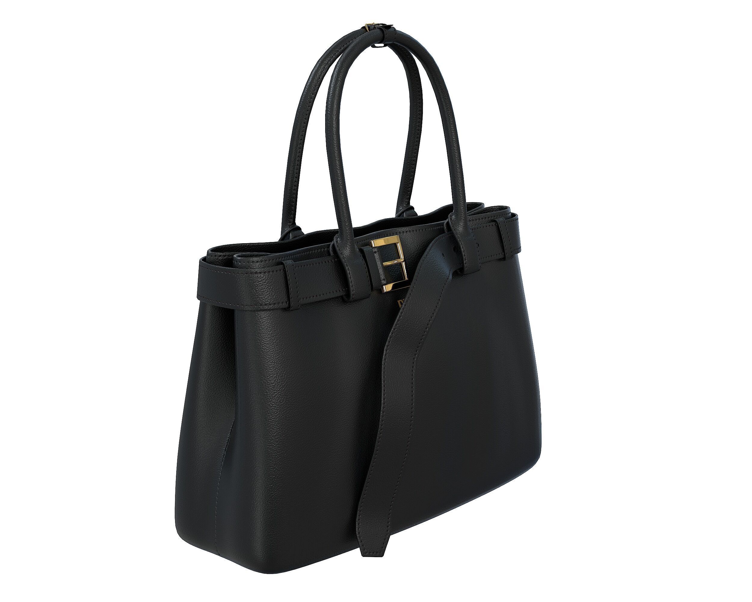 Prada Buckle Bag Low-poly 3D model_12