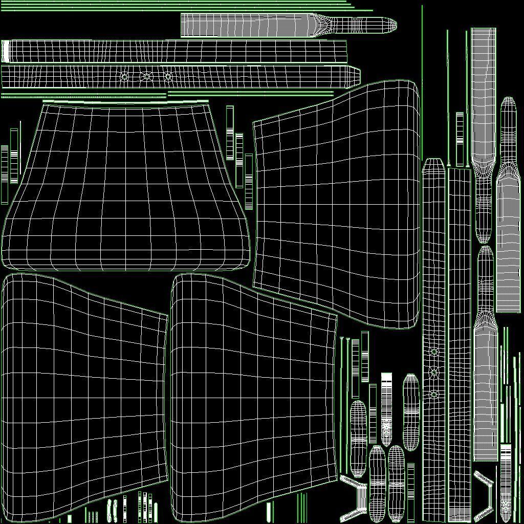 Prada Buckle Bag Low-poly 3D model_13
