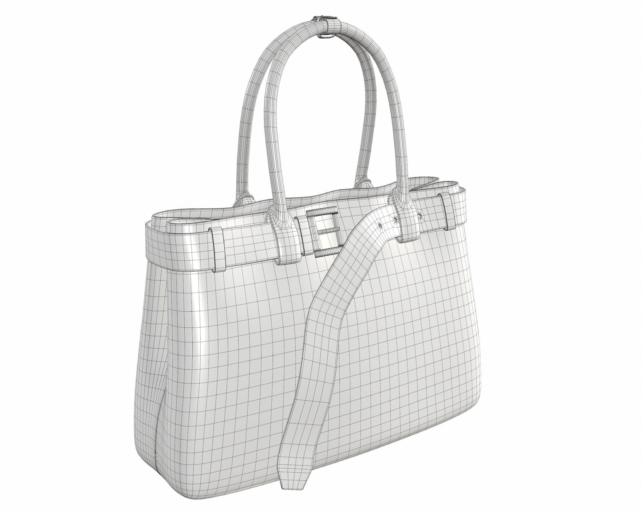 Prada Buckle Bag Low-poly 3D model_15