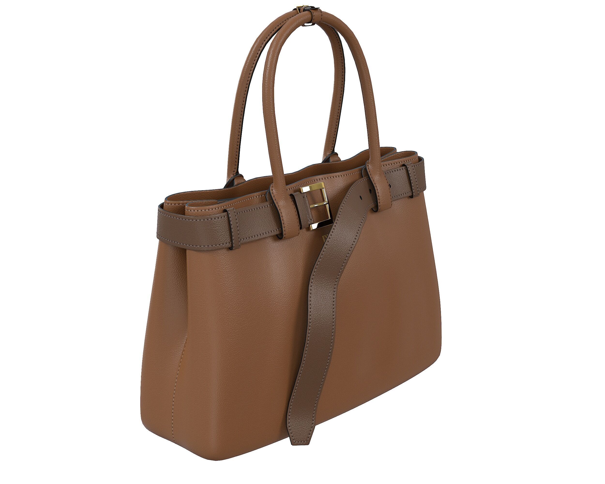 Prada Buckle Bag Low-poly 3D model_4