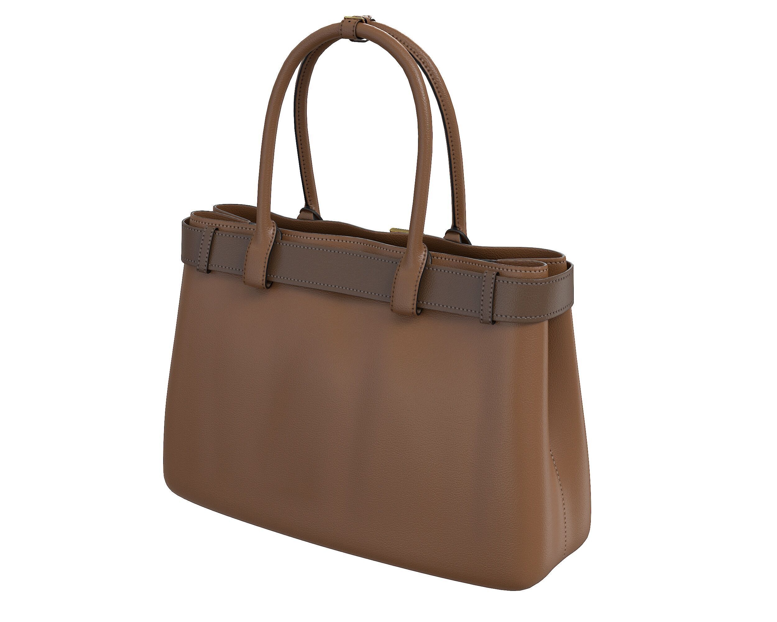 Prada Buckle Bag Low-poly 3D model_5