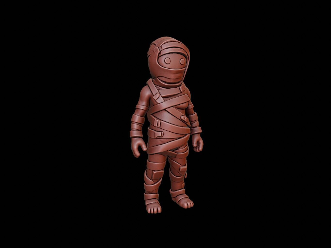 Mummy Figure 3D print model_1