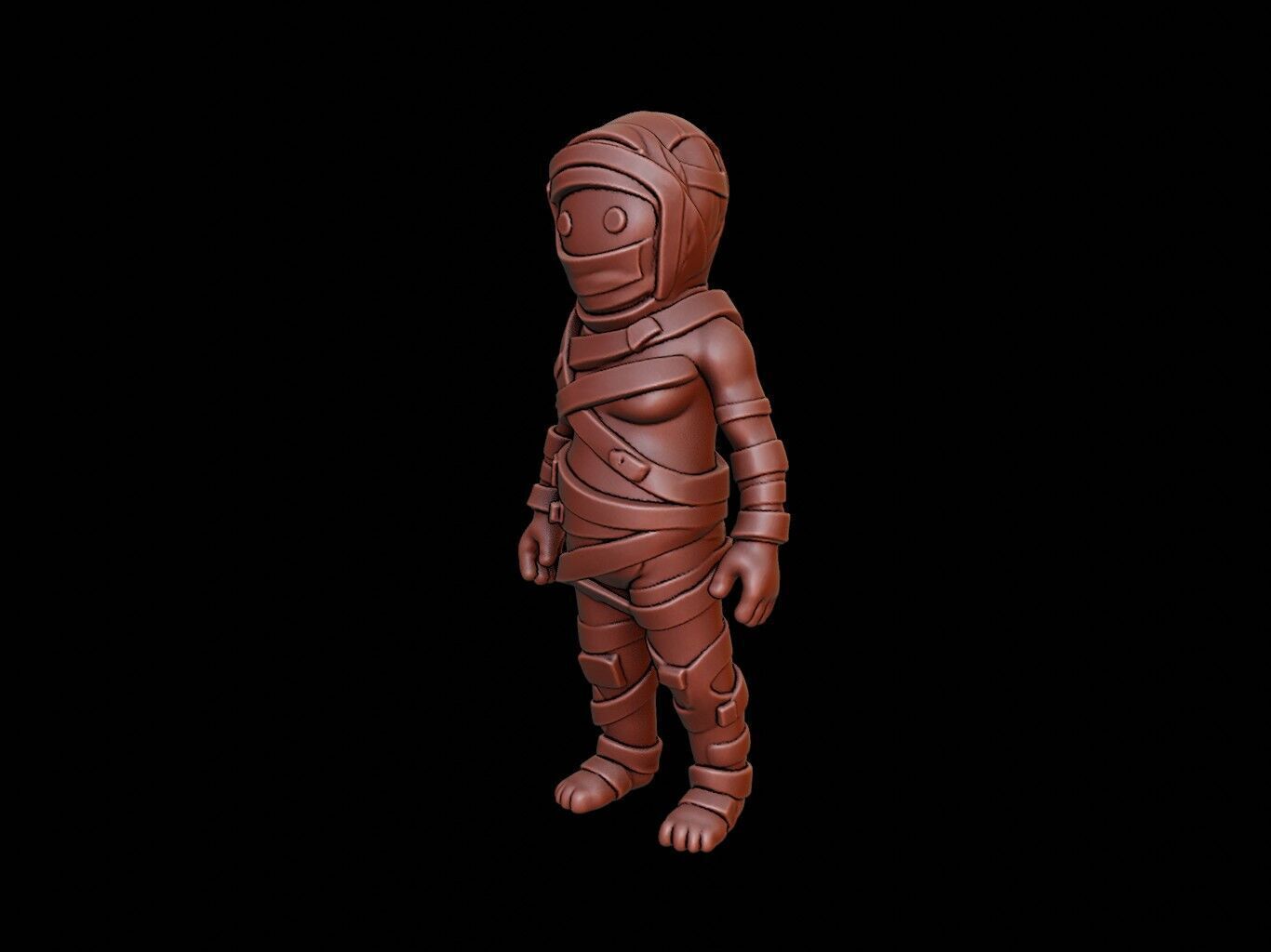 Mummy Figure 3D print model_2